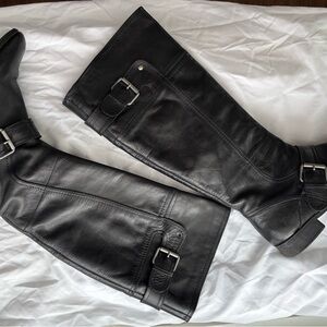 Nine West Black Heeled Boots